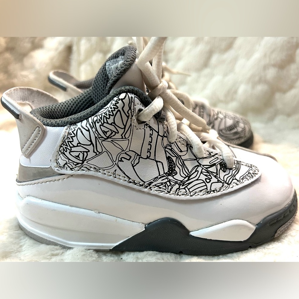 Toddler Nike Air Jordan Dub Zero Retro Shoes DV 1358-107 size 8 - Picture 9 of 16